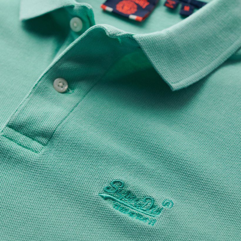 Superdry Vint Destroy Polo Shirt Herren spearmint light green