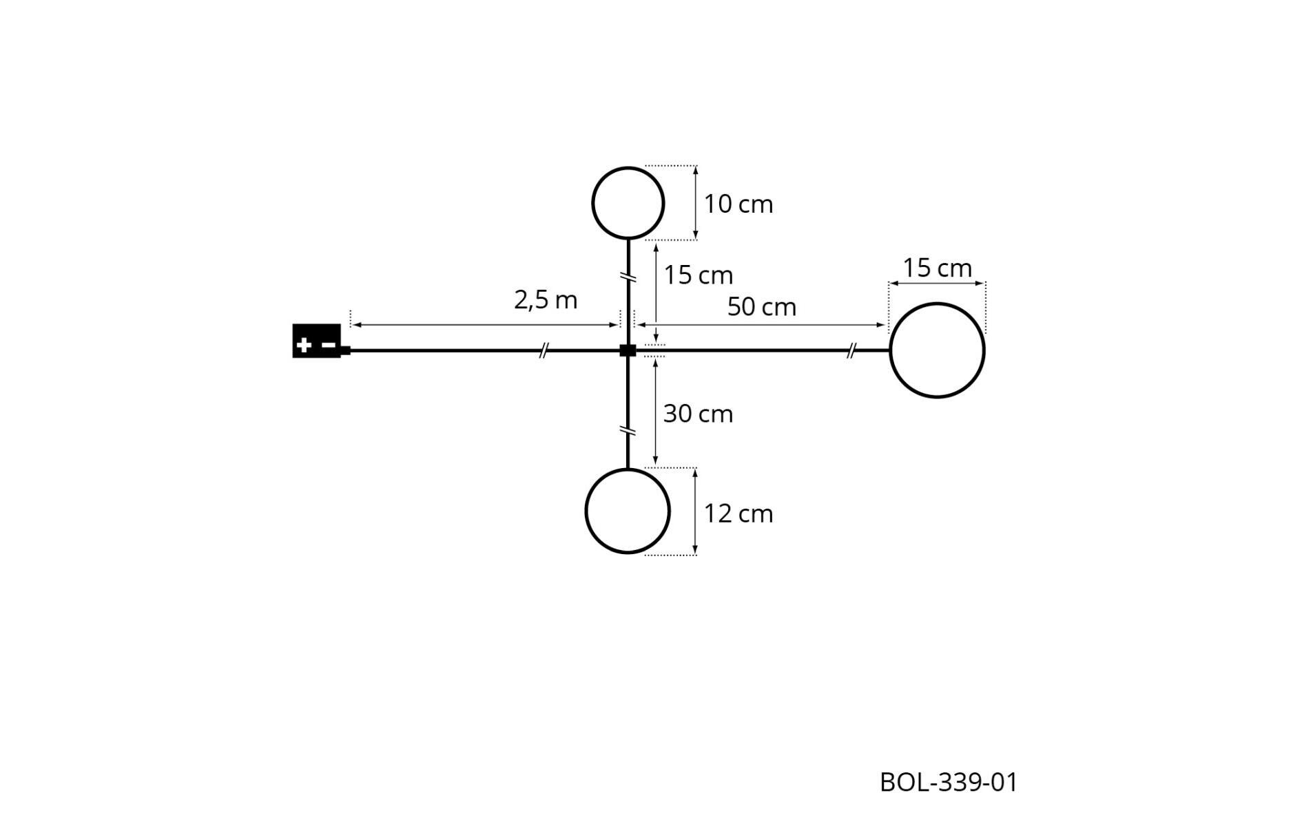 Hänger Set Ball, 3 Stück, BordeauxWeihnachtshänger für den Innenbereich