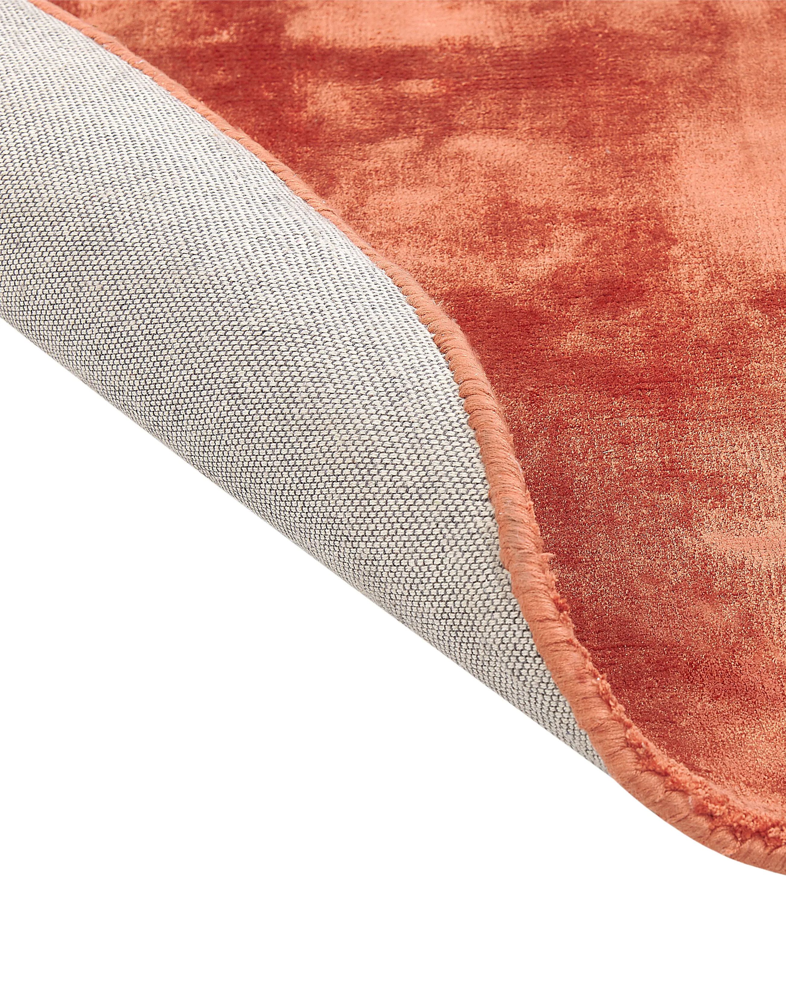 Vloerkleed GESI II Oranje ø 140 cm Viscose