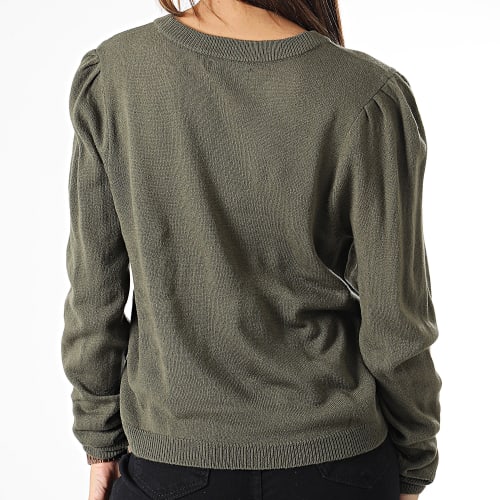 Pull Crop Femme Laura Vert Kaki
