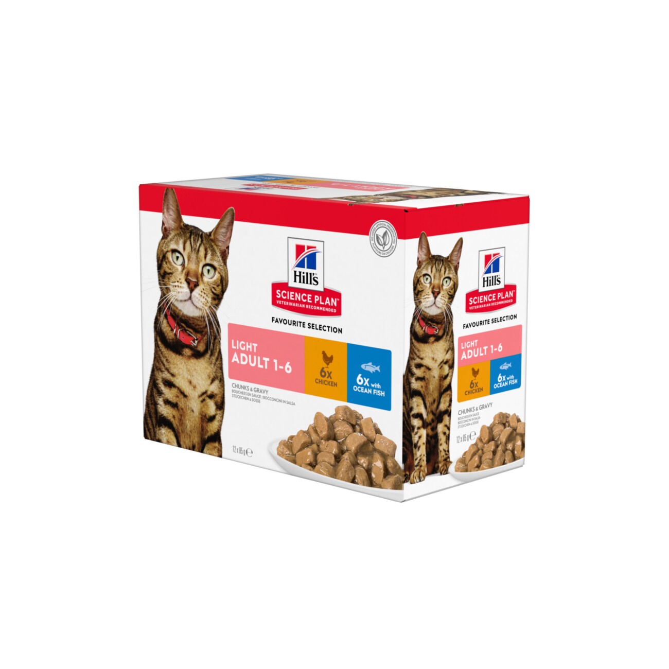 Hill's SCIENCE PLAN Light Adult Multipack Huhn 12x85 g