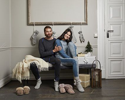 Orion ulllongs med kontrastsøm