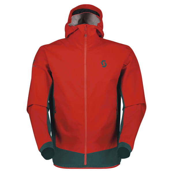 Veste de ski SCOTT JKT M'S EXPLORAIR HYBRID LT ARUBA GREEN/MAGMA RED