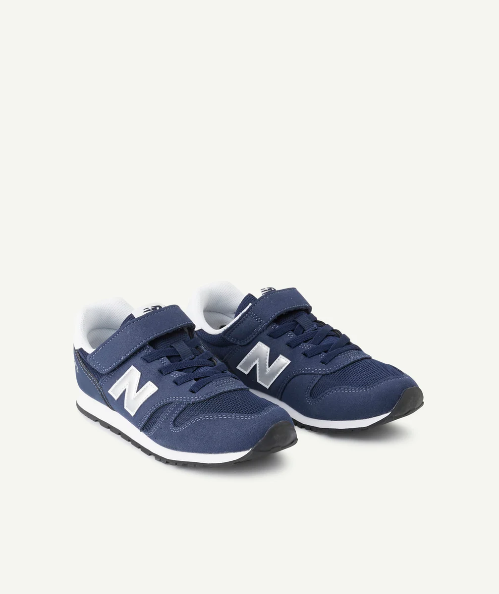 NEW BALANCEBASKETS À SCRATCHS 373 AUX LACETS ÉLASTIQUÉS BLEU MARINE