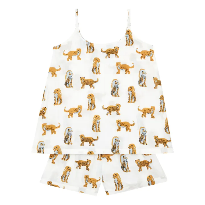 Lucas du Tertre Pyjama Chemise + Short Jaguar | Jaune