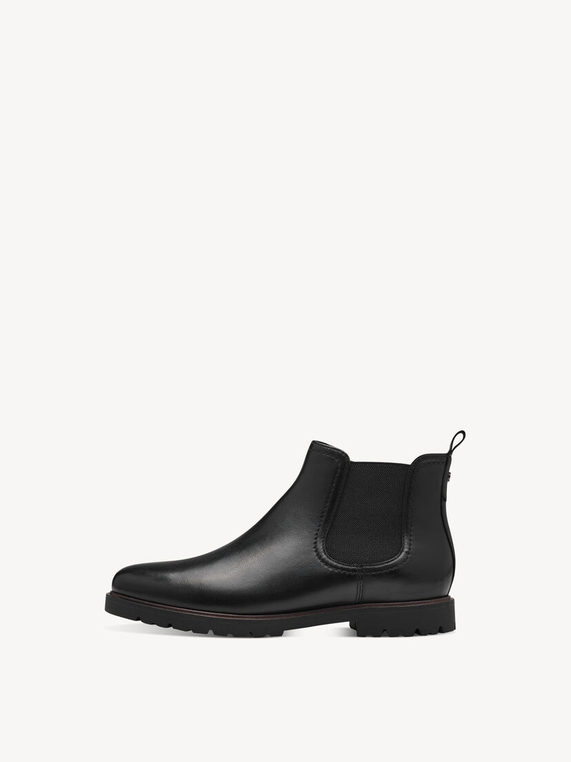 Leren Chelseaboot - zwart