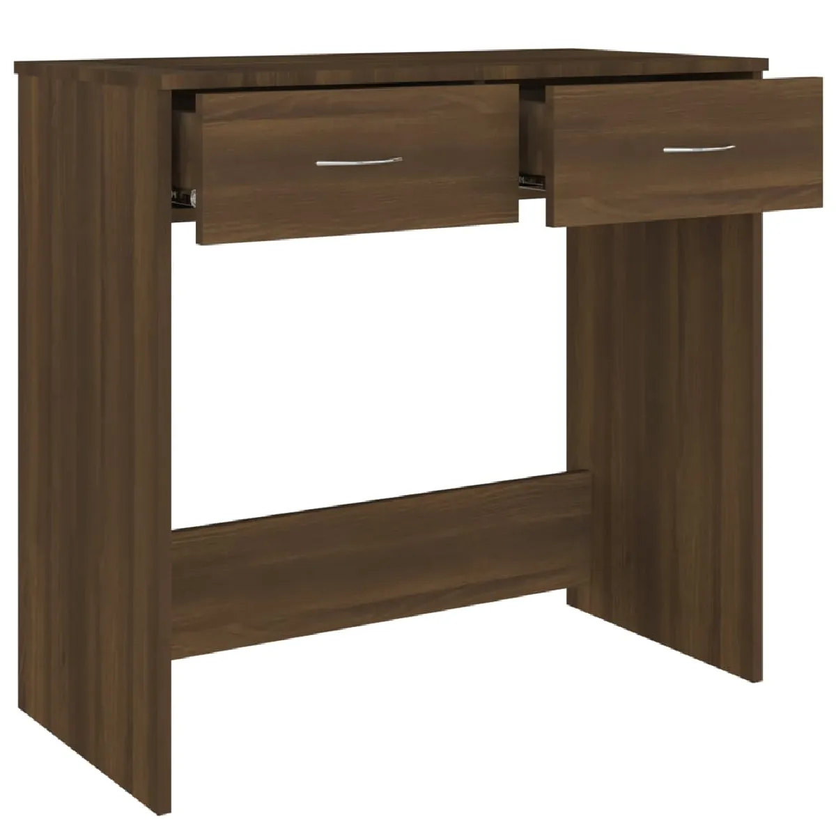 Helloshop26 Bureau compact chêne marron - 80 cm
