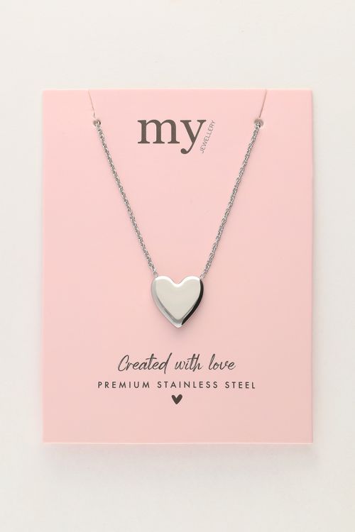 Minimalistische ketting met hart
