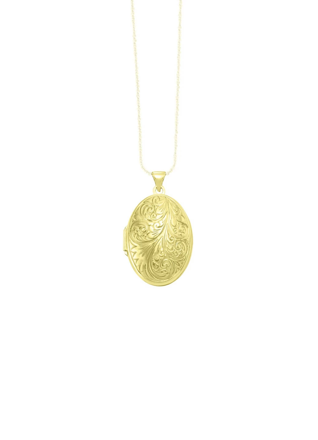 Elegantes, vergoldetes Medaillon aus Silber 925/- fein