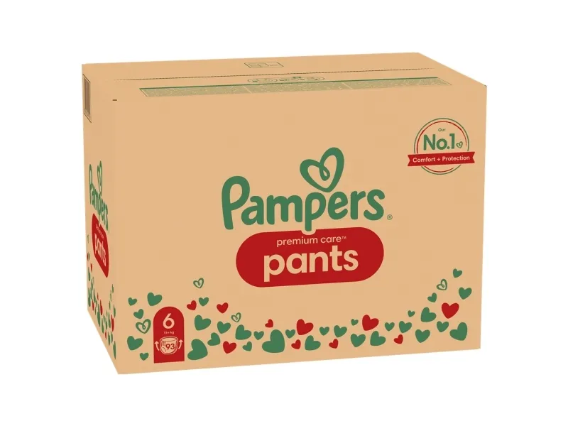 Pampers Premium Care Størrelse 6 bleer-Bl bleer, 93 bleer, 15 kg