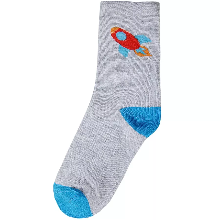 MINOTI 7er-Pack Socken BlauOrangeGrau
