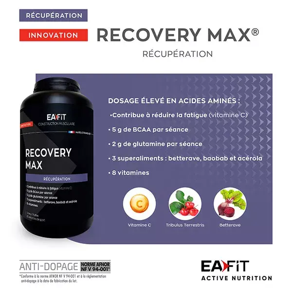 Eafit Recovery Max Sabor Frutado Recuperação 280g