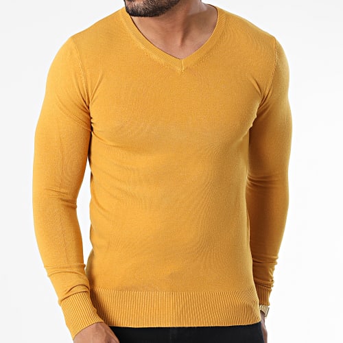 Pull J662 Jaune Moutarde