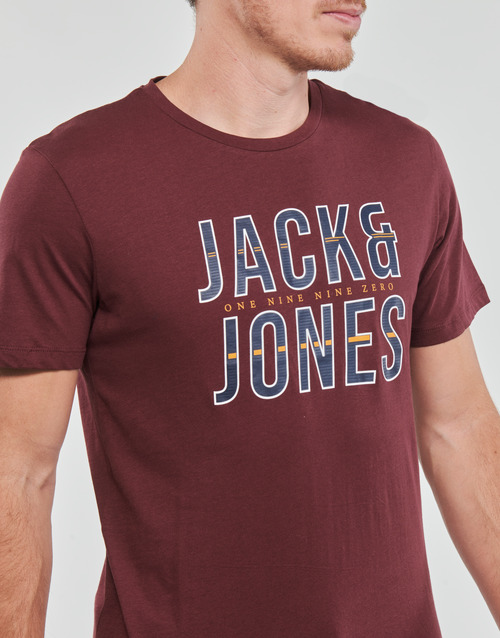 Jack & Jones - JJXILO TEE SS CREW NECK - Bordeaux