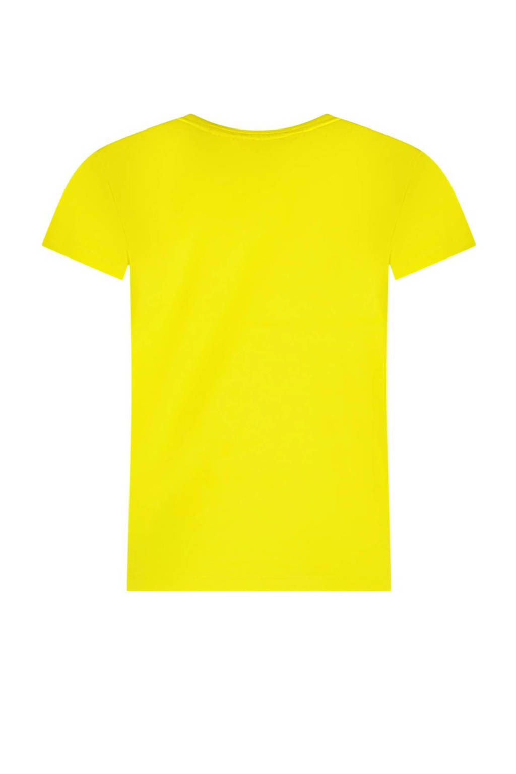 TYGO & vito T-shirt Jayla met tekst felgeel