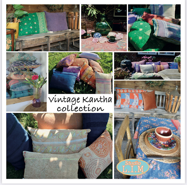 Kussen Kantha vintage 50x70 cm #25