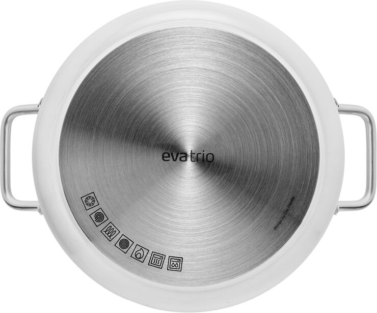 Eva Trio White Line Gryde 3,8 l 20 cm keramisk Slip-Let® belægning White