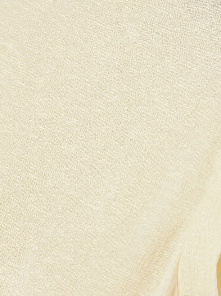Camiseta texturizada de manga curta - Amarelo claro