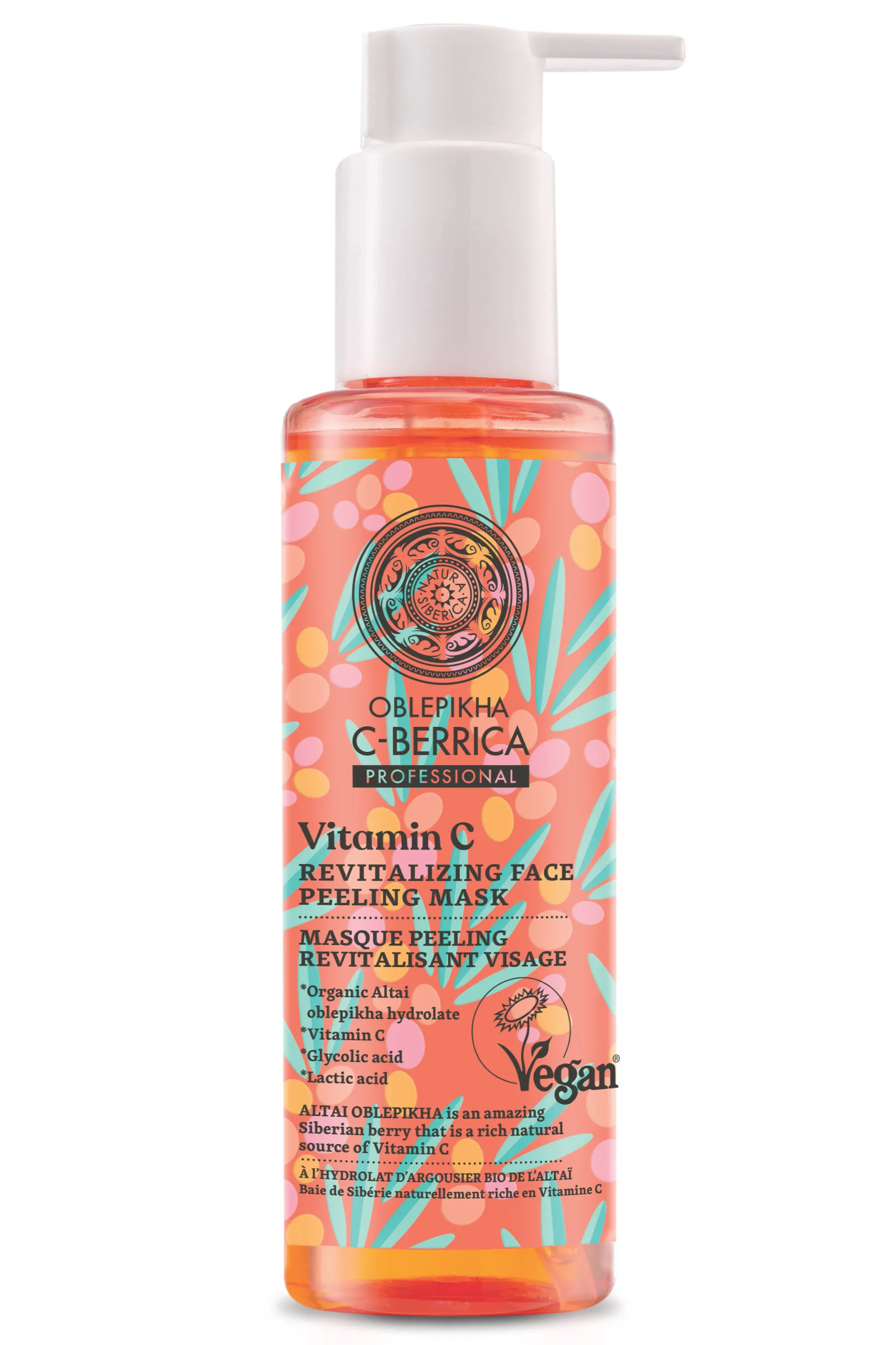 Natura Siberica Masque peeling revitalisant à l’argousier-145 ml