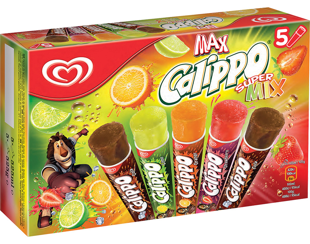 GELADO OLÁ MULTIPACK CALIPPO SUPERMIX 525ML