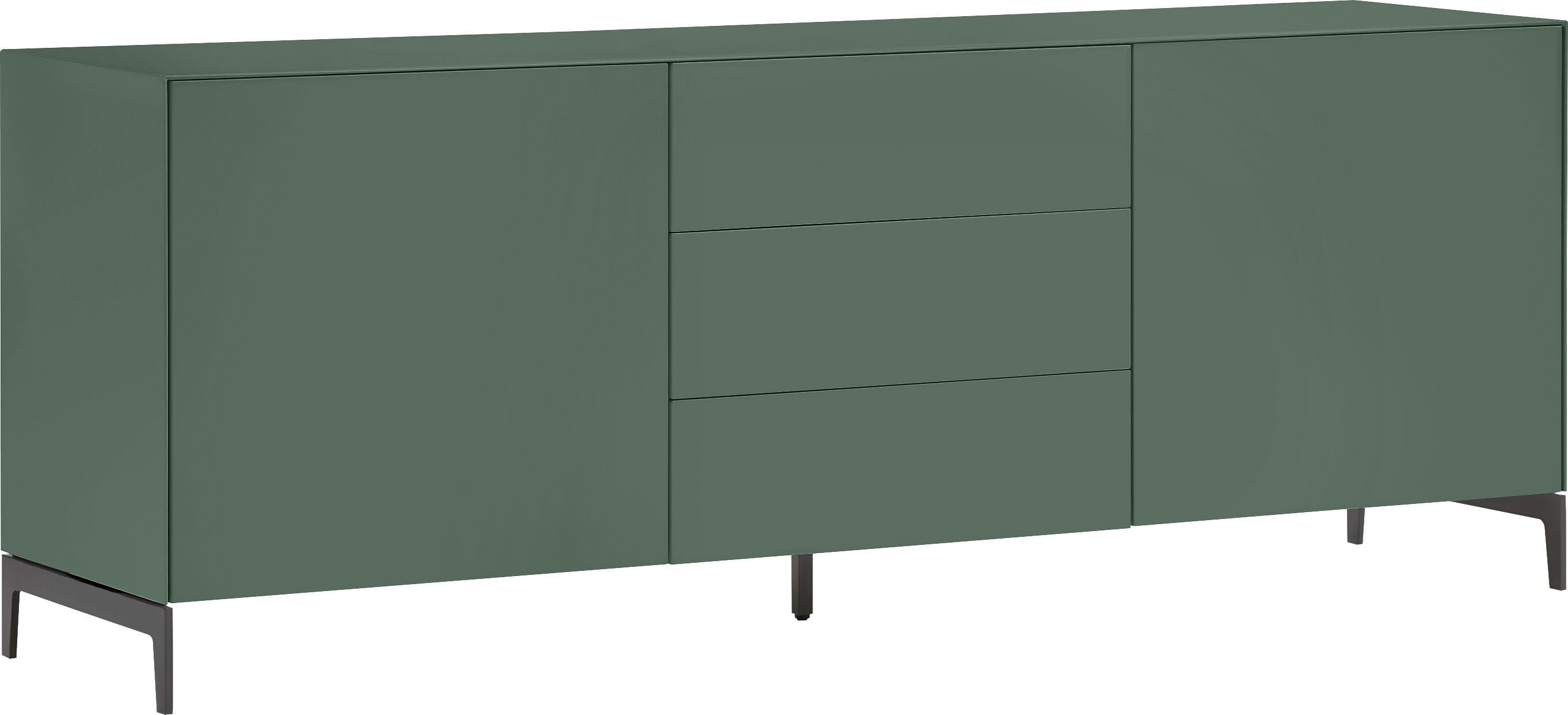 LUX Lowboard - Grün / B: 180.0 cm x T: 46.0 cm x H: 68.0 cm