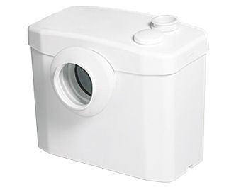 Sanibroyeur X2 fecaliënvermaler X2 Silence voor WC 330x163x263mm inlaatzijde 1xDN100 wit