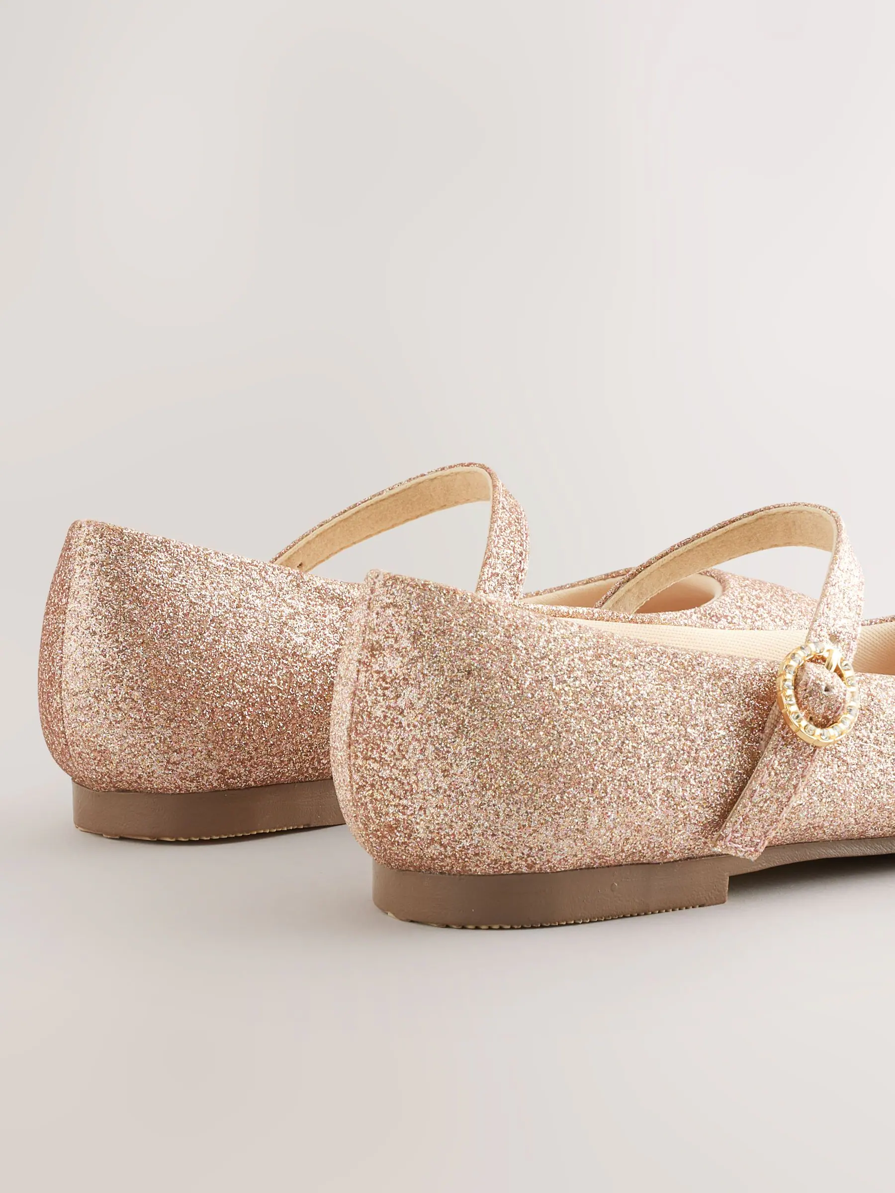 Rozegouden met glitters - Mary Jane gelegenheidsschoenen