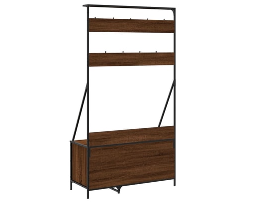 VIDAXL - Penderie Porte-vêtements et rangement des chaussures chêne marron