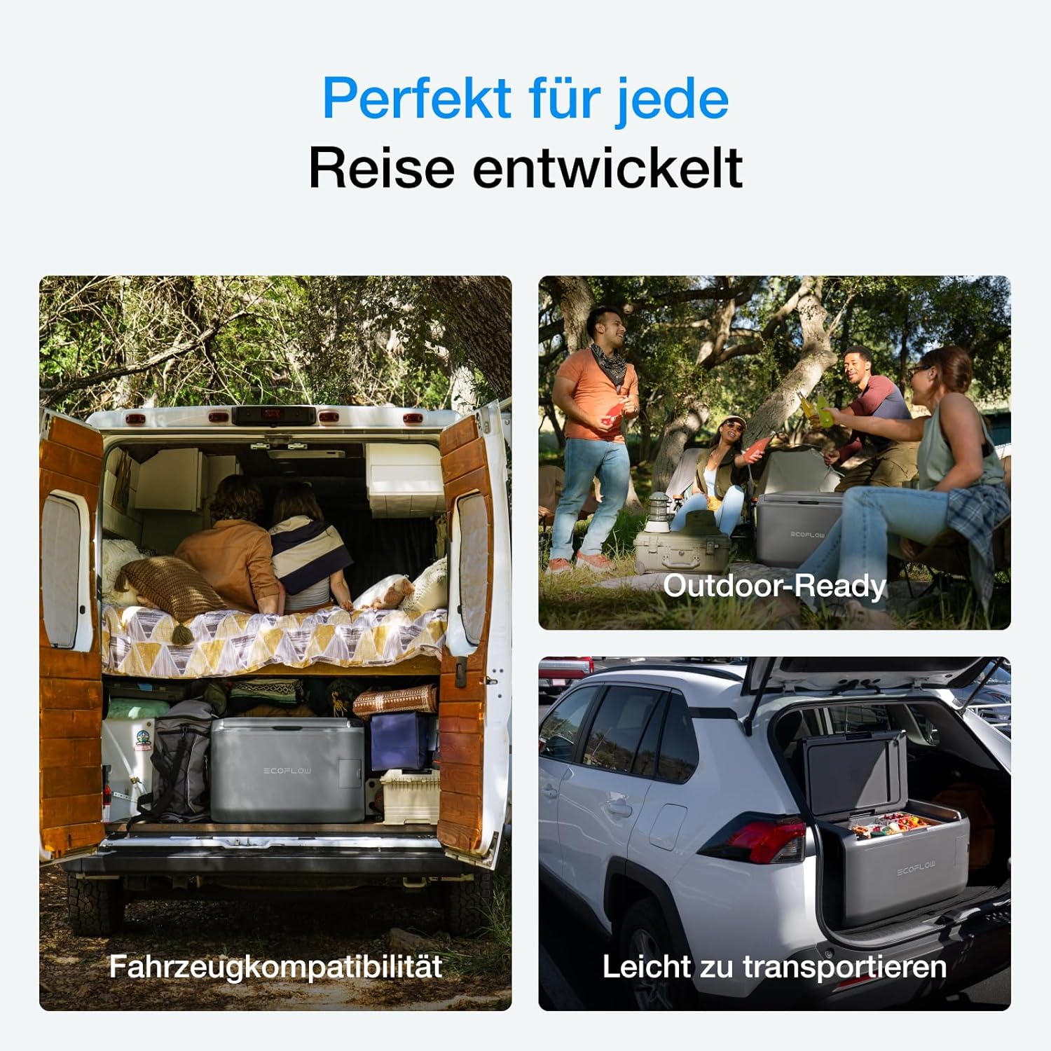 ECOFLOW GLACIER Classic Tragbare Kühlbox 35L mit 298 Wh Zusatzakku, 43 Std. netzunabhängige Kühlung, 25 Min. Schnellgefrierfunktion, AC/DC/Solarenergie, Mini-Kühlschrank für Camping, Roadtrips, Angeln