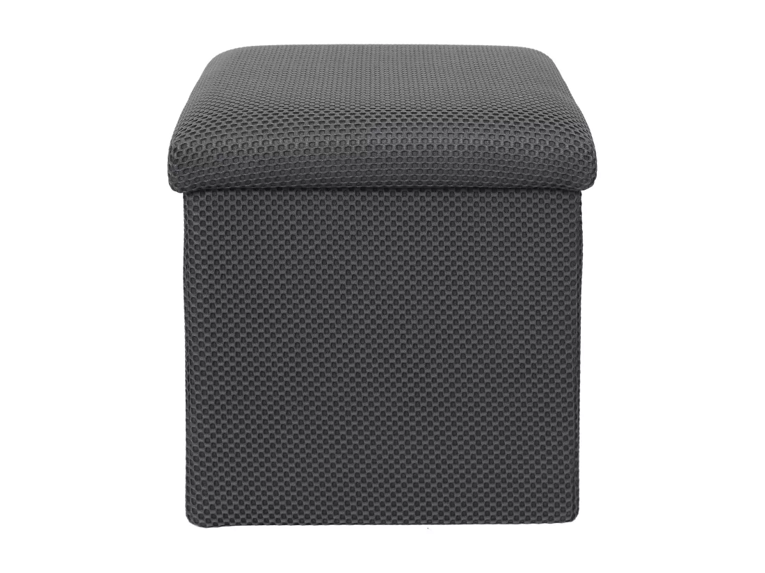 Coffre Pouf Pliable Atome Gris