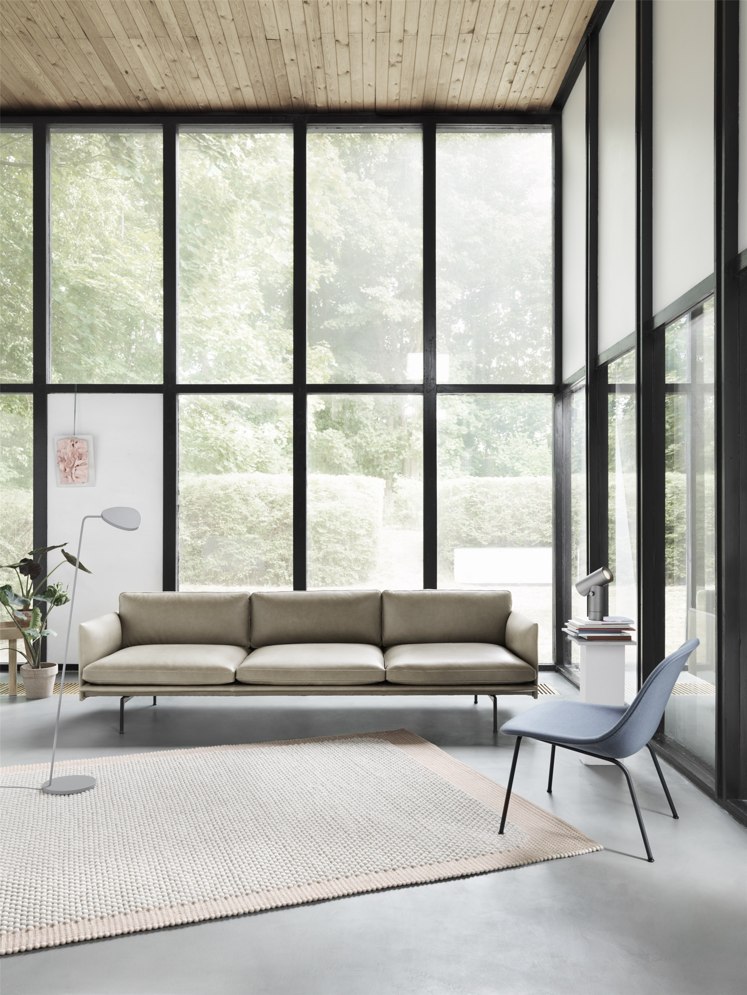 3,5-zitsbank Outline zwart onderstel vancouver 14
