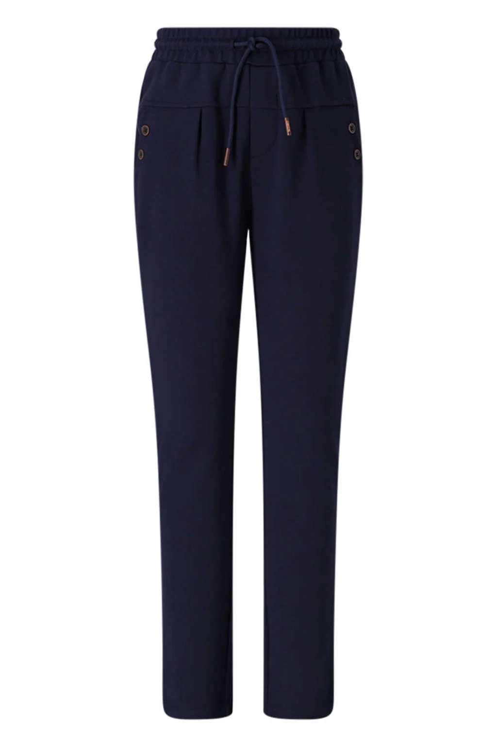 NONO slim casual broek donkerblauw