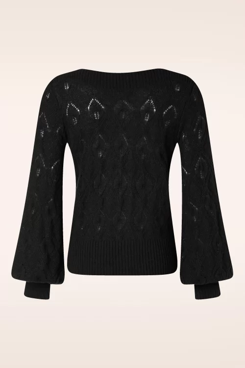 King Louie Erin Bell Orcia top in zwart