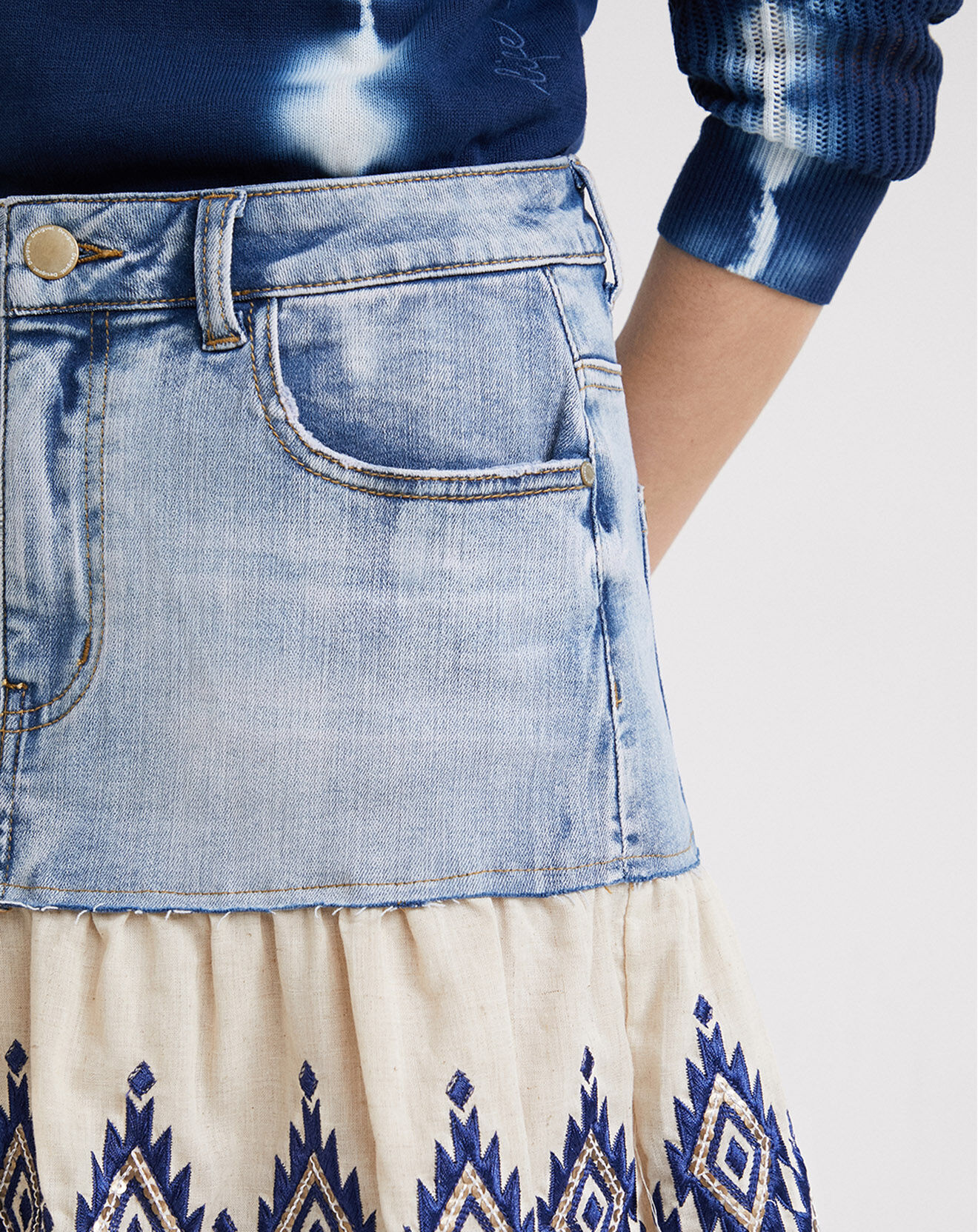 Desigual Jupe Eleonore denim