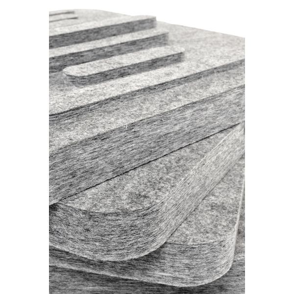 EQ Acoustics R5 3D Panels Wave Light Smoke
