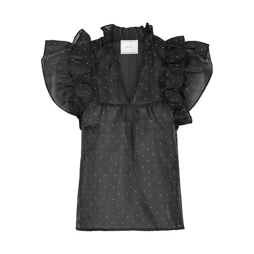 Neo Noir Jayla Bedazzled Top, Black, 40