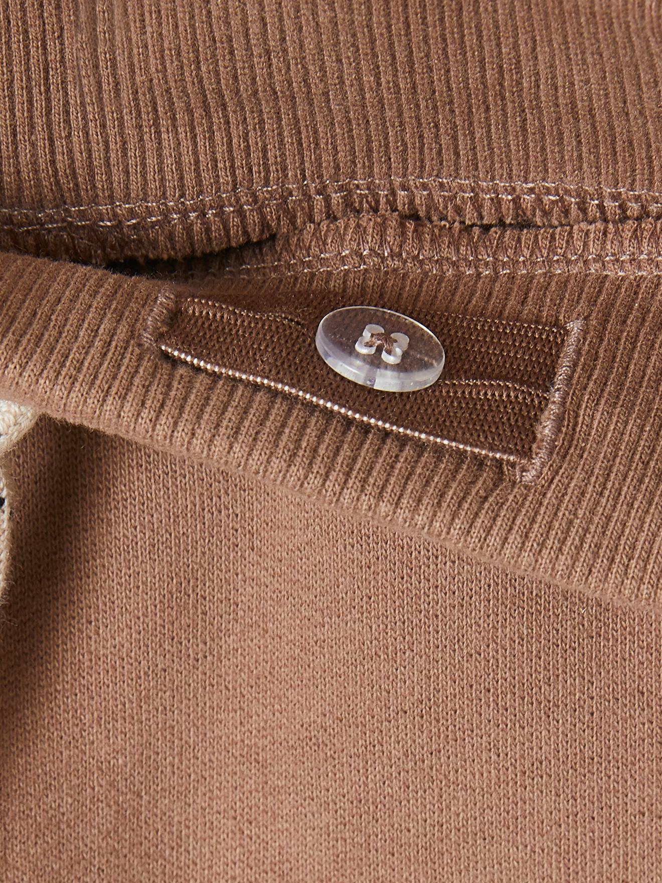 Calça de moletom cinza mesclado para meninos com bolso cargo