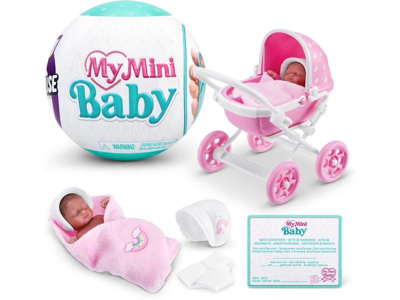 Zuru 5 Surprise My Mini Baby Series 1 assortiert Realistische Mini-Babys inkl. Zubehör