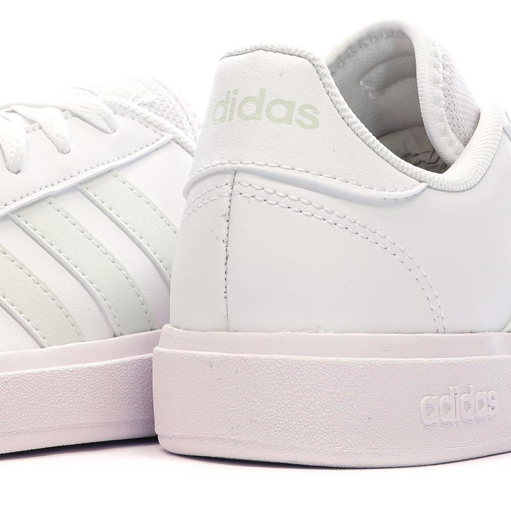Adidas Baskets Blanc/Vert Femme Adidas Grand Court Base 2.0