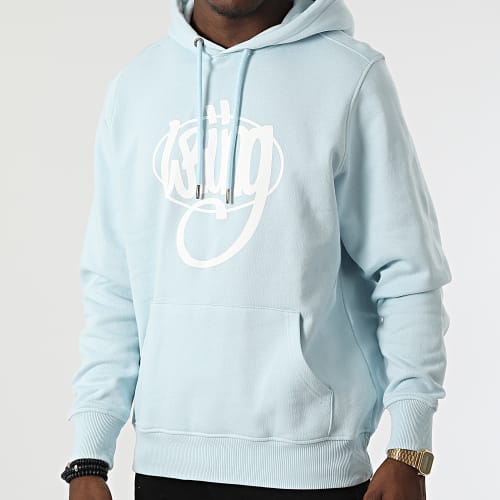 Sweat Capuche Essential Bleu Clair