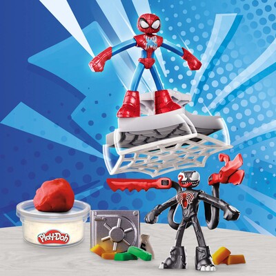 Play-Doh Spider-Man Launch And Slice Battle Lekesett