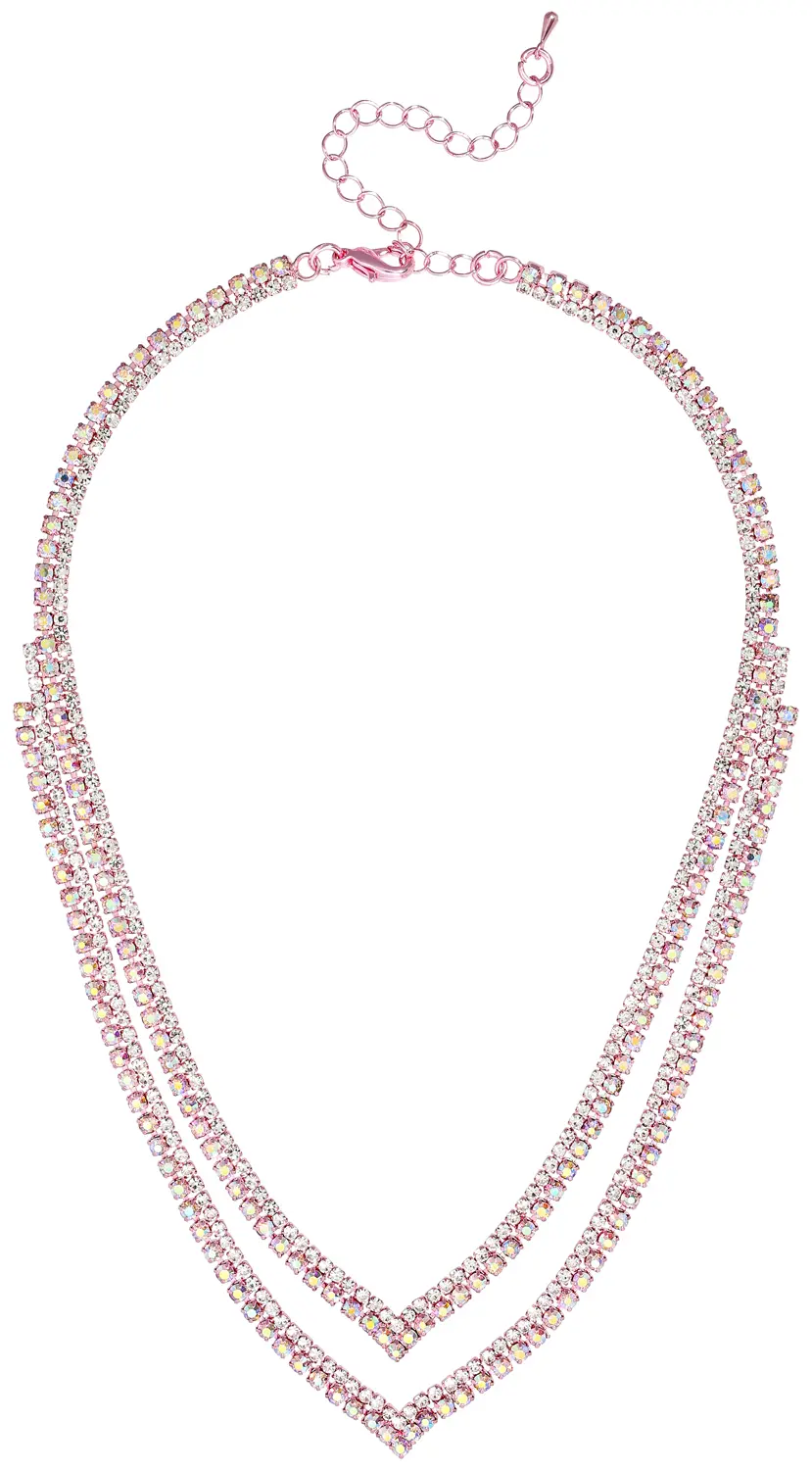 Layering Kette - Bright Pink