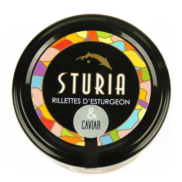 Rillettes d'esturgeon et caviar