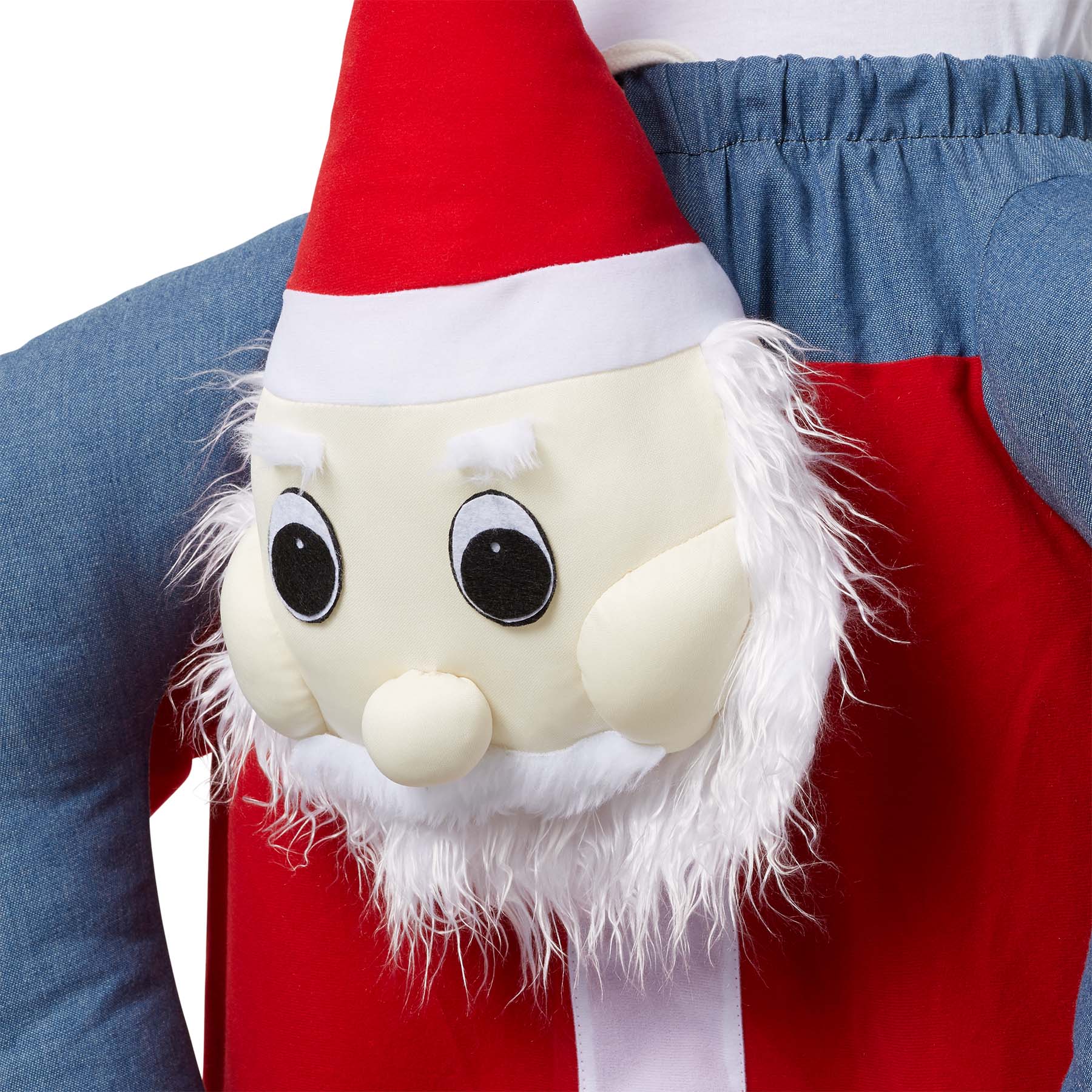 tectake® Huckepack-Kostüm Weihnachtsmann