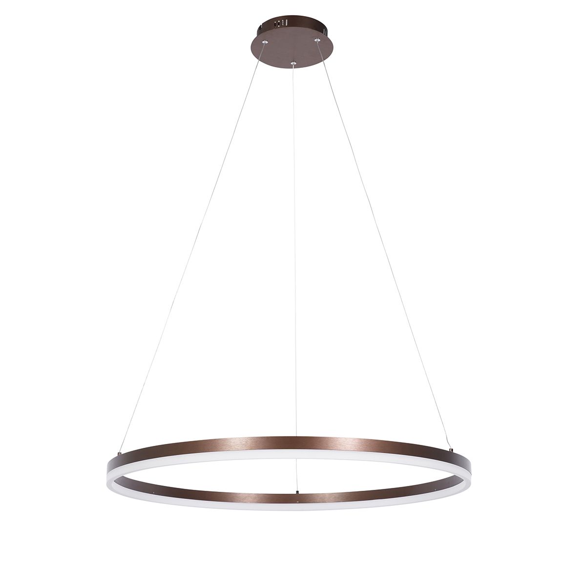 Hanglamp donkerbrons 80 cm incl. LED 3-staps dimbaar - Anello