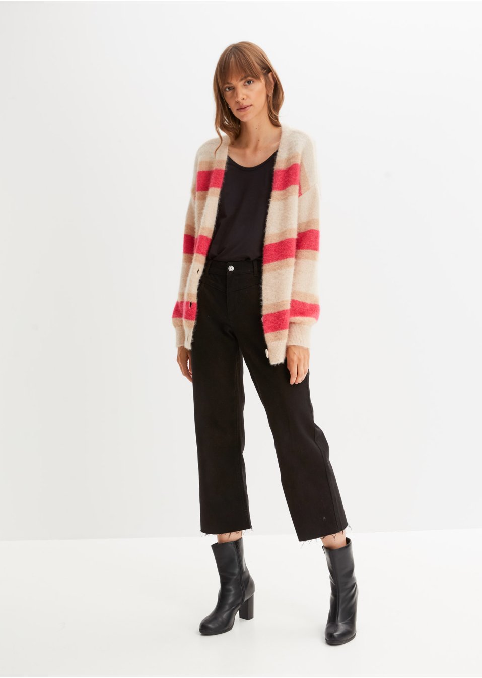 Gilet en maille rayé
