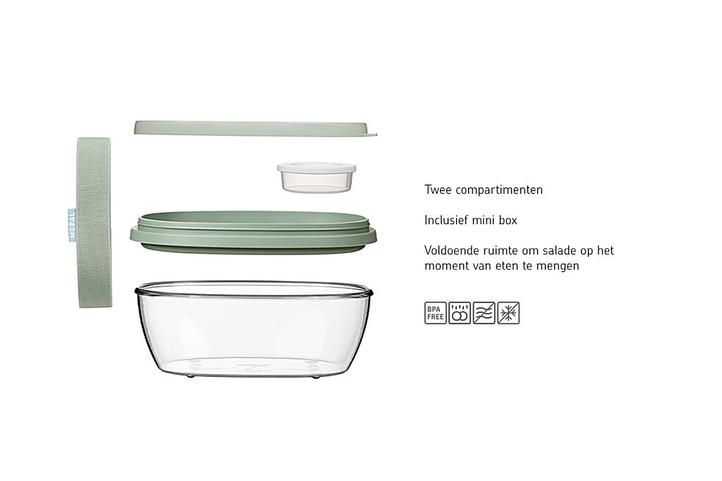Mepal Ellipse Saladbox - Blue