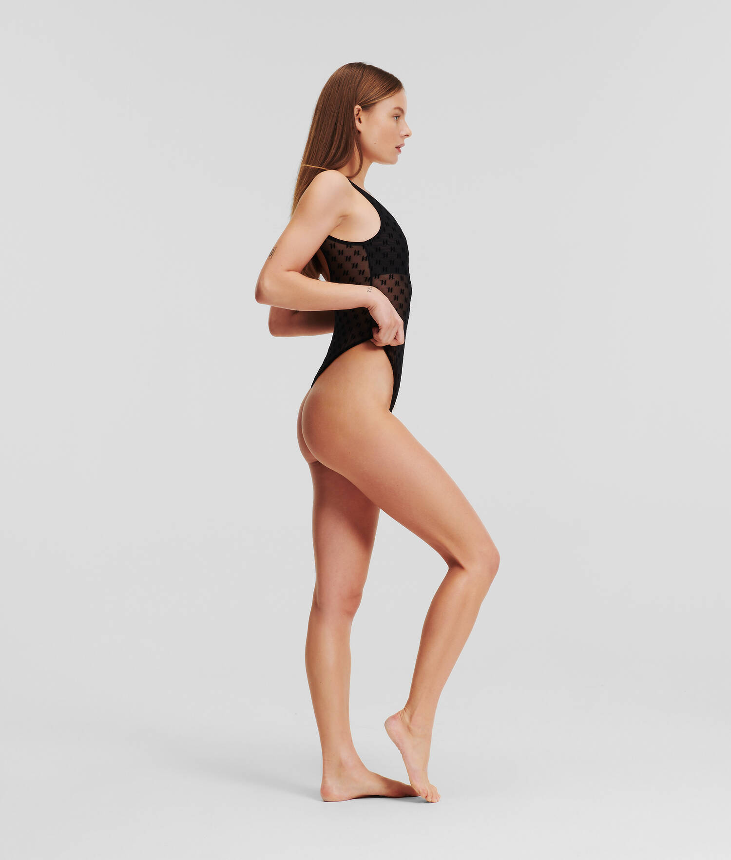 BODY EN MESH KL MONOGRAM