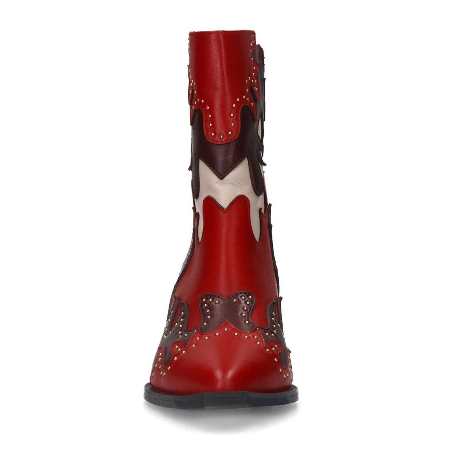 Sacha leren cowboylaarzen rood