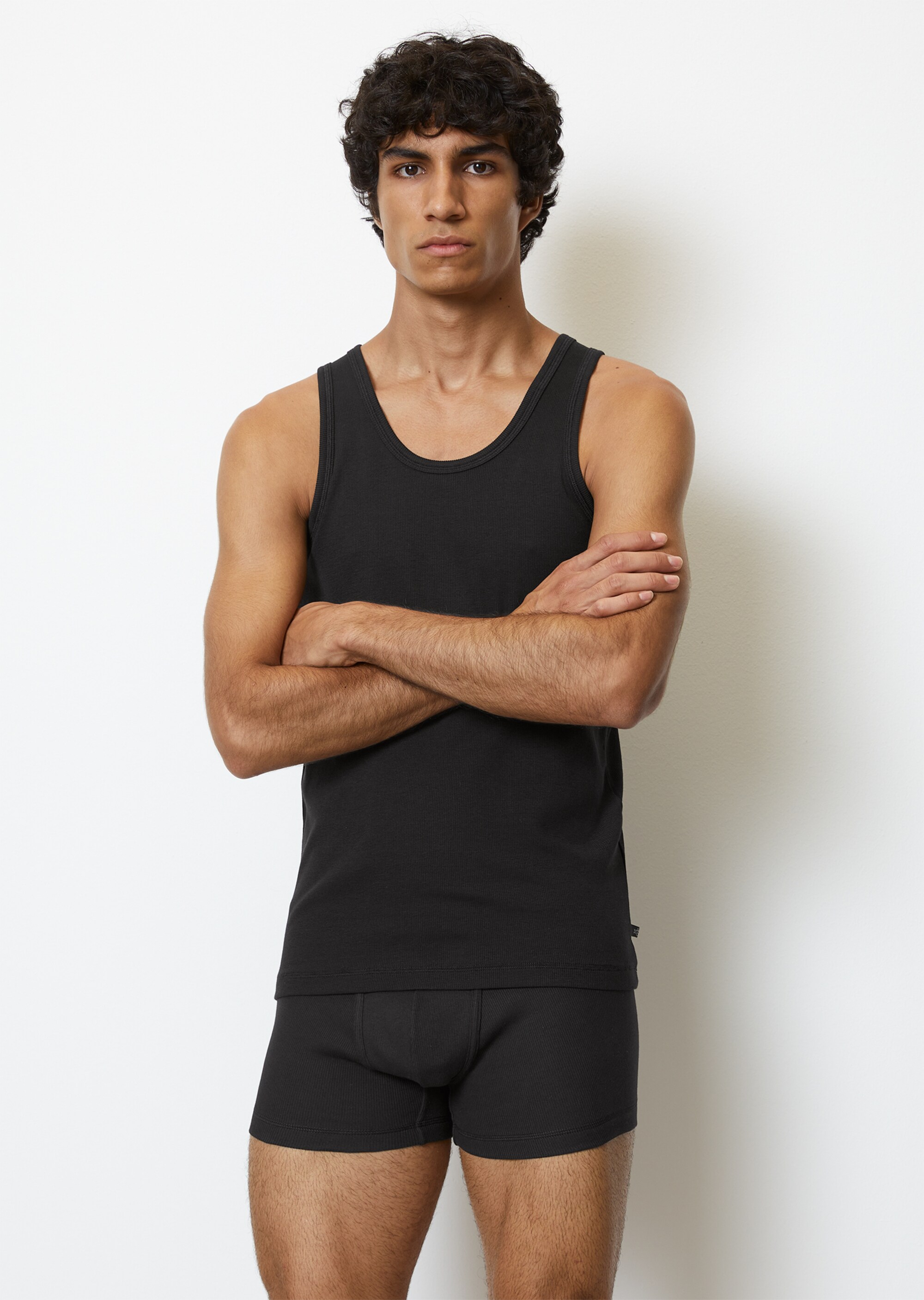 Feinripp-Tanktop im 2er Pack
